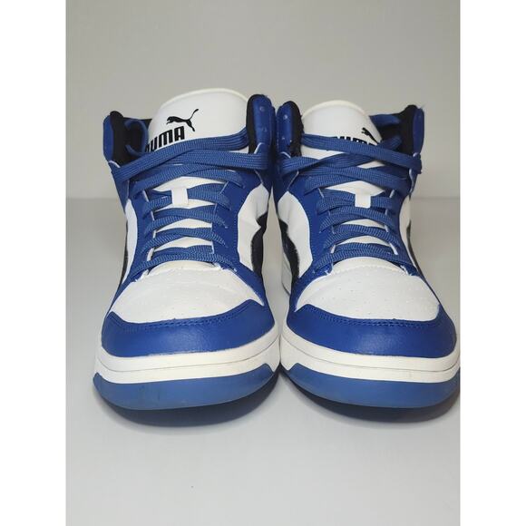 Puma Men’s Rebound Layup High Top Sneakers SoftFoam Blue White 14 Streetwear main image 6